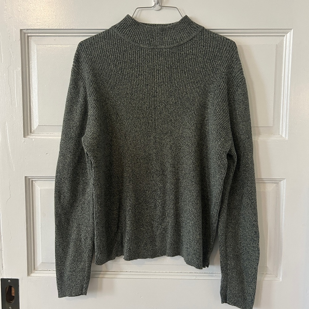 Gray Green Knit Pullover - Picture 2 of 5